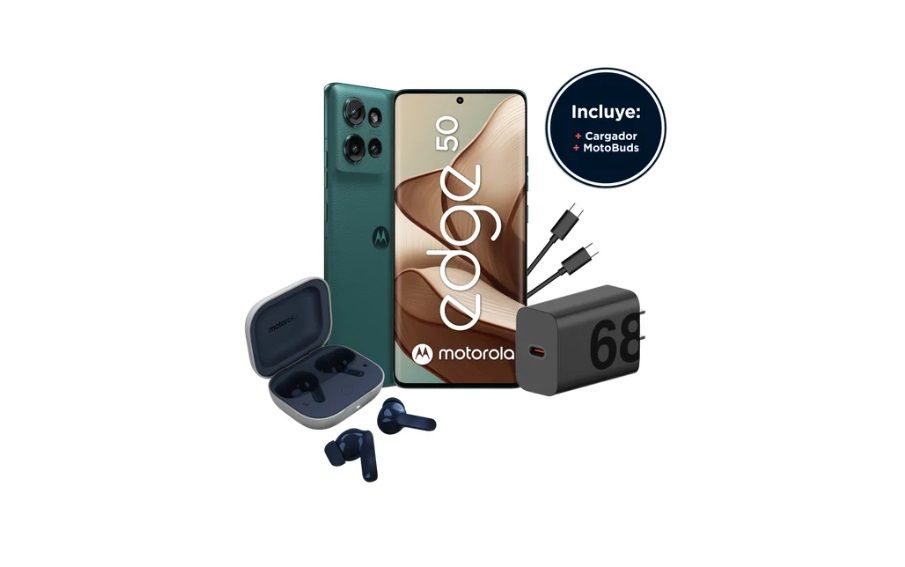 Moto Edge 50 256Gb 12Gb 50 Mp + 13Mp + 10Mp 6.7" verde jaspe + Moto Buds