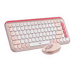 LOGITECH - Combo teclado y mouse POP Icon Rose