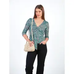 MICHELLE BELAU - AMELIA - POLO MANGA 34 CON ESCOTE EN V