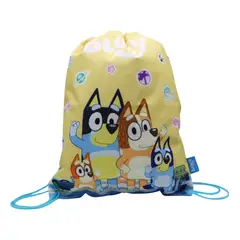 BLUEY - Bolsa de Aseo Escolar Amarillo / Azul 42 x 34 cm