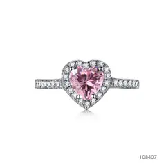 CLEO JOYAS & ACCESORIOS - Anillo promesa divine corazon circones plata