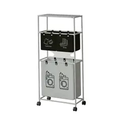 GENERICO - Carrito Organizador con ruedas de 3 niveles con cestas