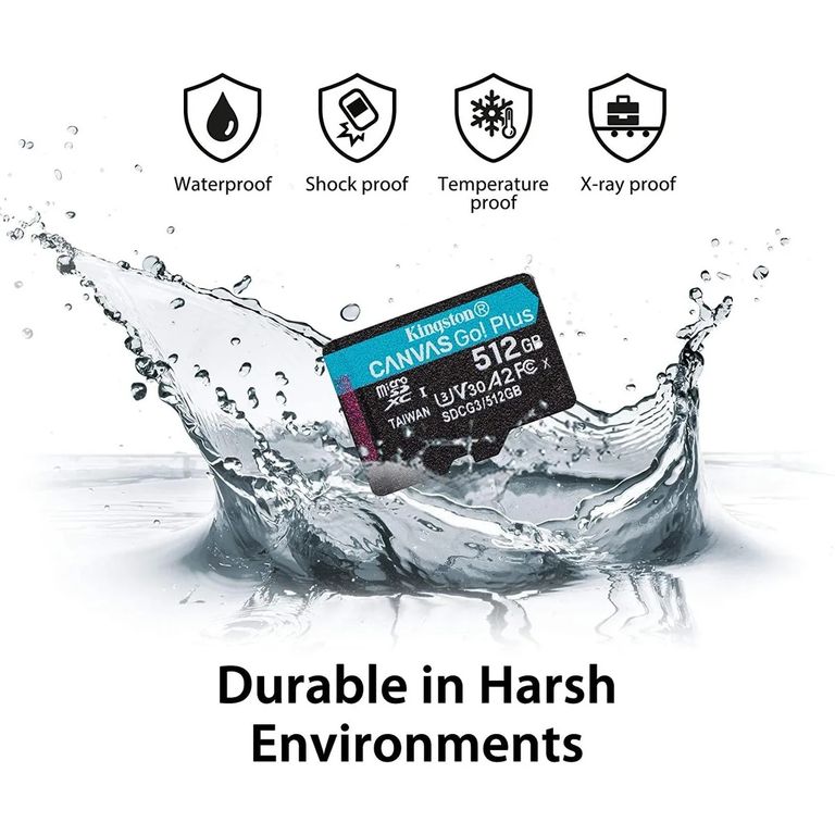 MEMORIA MICROSDXC 512GB CANVAS GO PLUS 200MBS PN SDCG4-512GB