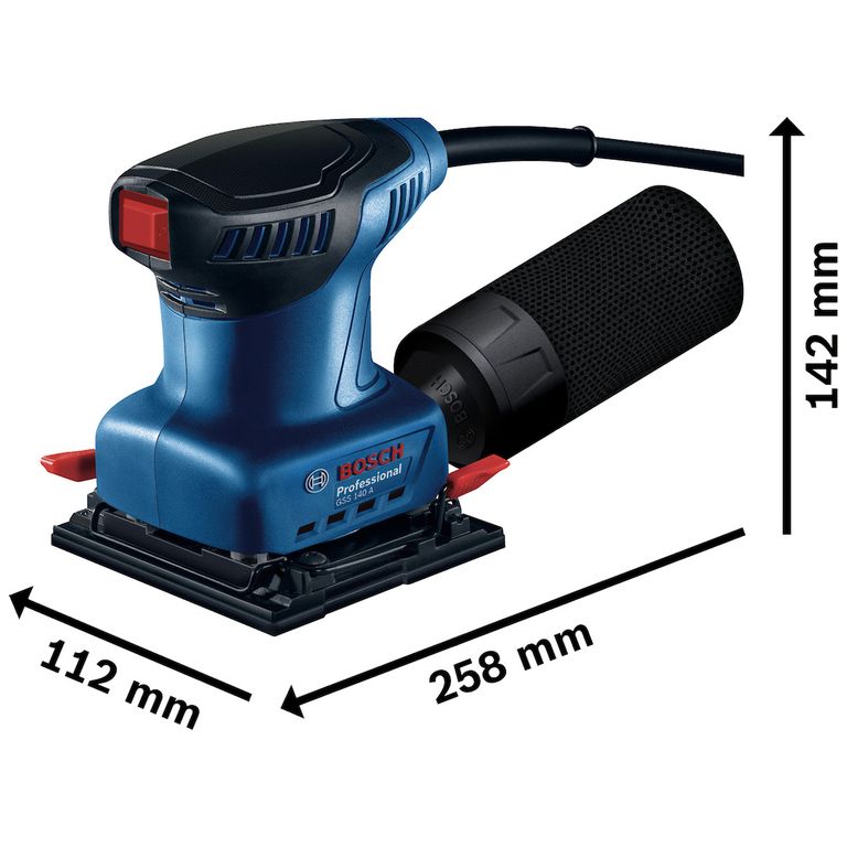 Lijadora Orbital Gss 140 A Filtro 220w Nuevo Modelo
