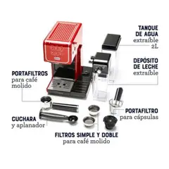 OSTER - Cafetera PrimaLatte Automatica BVSTEM6801R Rojo