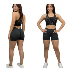 GENERICO - Short Deportivo Corte V- Triple Push-Up