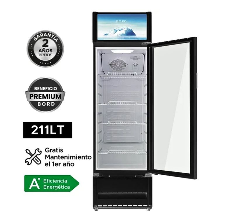 Vitrina Exhibidora Vertical 211 litros EX211-M