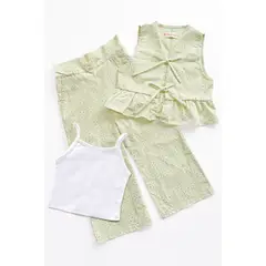 KIDS MASHMELO - Set de 3 Piezas en Brodery y Algodón Pima