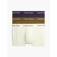 CALVIN KLEIN - 3 PACK STENCIL LOGO COTTON STRETCH - LOW RISE TRUNK CK
