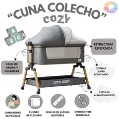 SPACE - CUNA COLECHO PARA BEBE COZY - GRIS