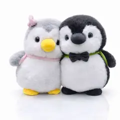 GENERICO - Pareja de Pingüinos de Peluche 21 cm – Suaves, Tiernos y Perfectos para Regalo