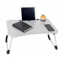GENERICO - Mesa Porta Laptop Plegable con Porta Vaso y Tablet - Celular