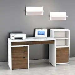 GENERICO - Escritorio Amparo -La Casa del Mueblero - Blanco con espresso