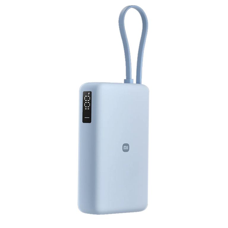 Cargador Portátil 67W 20,000 mAh (Integrated Cable) - Celeste