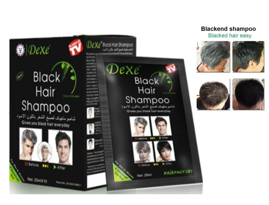 Tinte Shampoo Black Hair 25ml x10