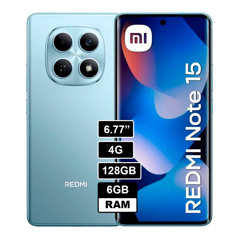 Smartphone note 15 4G 6GB 128GB Azul