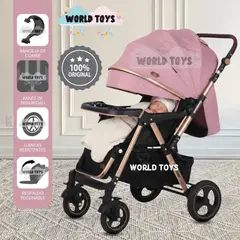 BABY - Coche Cuna de Lujo «AMBER» Edición Especial Pink