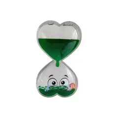 GENERICO - Botella de Calma Antiestrés en Forma de Corazón Color Verde