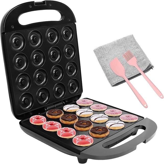 Máquina para 16 Mini Donas Antiadherente – Eléctrica y Compacta