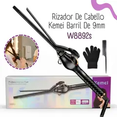 KEMEI - Rizador de Cabello de 9mm W8892S - NEGRO