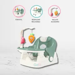 GENERICO - Silla de Comer 2 en 1 «TRANSPORTA» Green