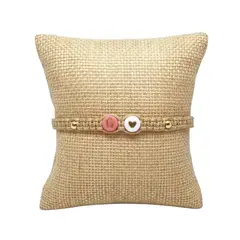 LUCYANA JOYAS Y ACCESORIOS - Pulsera Mujer de Hilo Nombre Letra Inicial G y Corazón - Joyas Lucyana