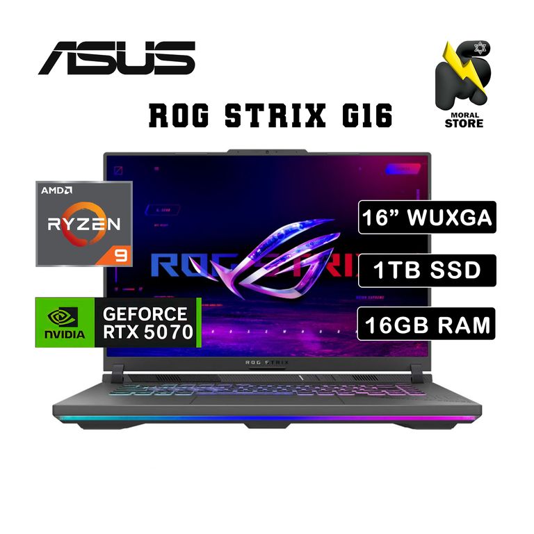 ROG STRIX G614PP-WH94/ AMD RYZEN 9 -8940HX /16 GB RAM /1 TB SSD/RTX 5070-8GB/16 "WUXGA /165 HZ