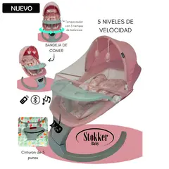 STOKKER BABY - Mecedora Eléctrica Speedy Swing Rosado
