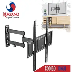 KOREANO SEGURIDAD E INNOVACION - Rack Móvil Koreano para TV de 32” a 60” Pulgadas - DK60