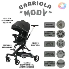 VOYAGE - COCHE CARRIOLA PARA BEBE YET - NEGRO