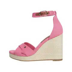 TOMMY HILFIGER - ALPARGATAS FLAG HIGH WEDGE ESPAD CRISSCRO