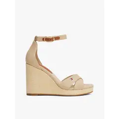 TOMMY HILFIGER - ALPARGATAS FLAG HIGH WEDGE ESPAD CRISSCRO TH