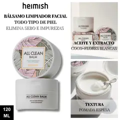 HEIMISH - Bálsamo Limpiador Facial Todo Tipo Piel - All Clean Balm 120ml
