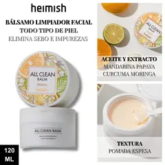 HEIMISH - Bálsamo Limpiador Facial Todo Tipo Piel - All Clean Balm Mandarin 120ml