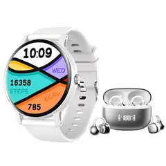LENOVO - Audifonos RS119 Blanco Bluetooth y Fit Pro reloj inteligente W