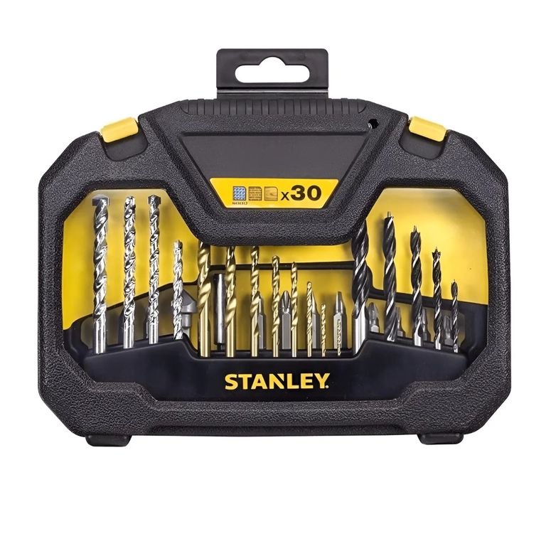 Brocas y puntas para atornillar, 30 piezas brocas de titanio STA7183-XJ