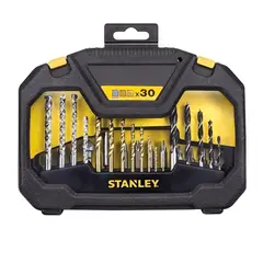 STANLEY - Brocas y puntas para atornillar, 30 piezas brocas de titanio STA7183-XJ