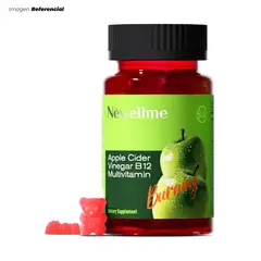 GENERICO - Vinagre de sidra en Gomitas de manzana sin azúcar de 60 Gummies