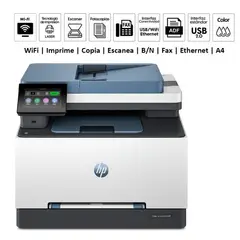 HP - Impresora Color LaserJet Pro MFP 3303fdw ImprimeEscaneaCopiaFax USB 20LANWi-Fi