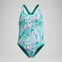 SPEEDO - Traje Baño Natación Medalist Printed Verde