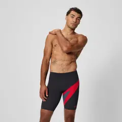 SPEEDO - Traje Baño Hombre Hyperboom Jammer Negro Rojo