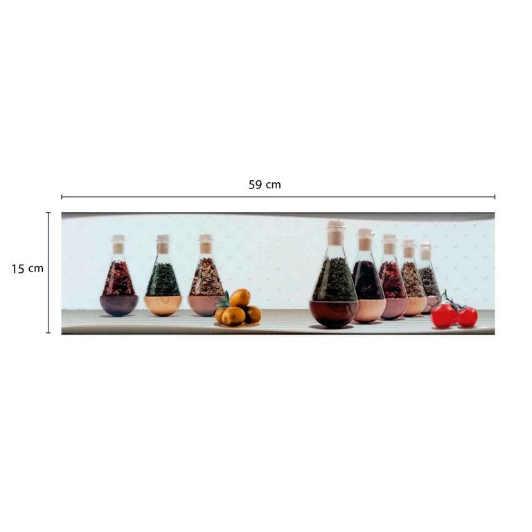 Decorado Listelo de cerámica Especias A 59x15cm - Caja 10 unidades