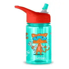 ECOVESSEL - Tomatodo Niños Splash 355ml Modelo Gato Científico
