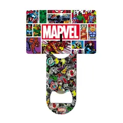 GENERICO - Destapador de Acero Inoxidable con Diseño Retro Marvel - Íconos