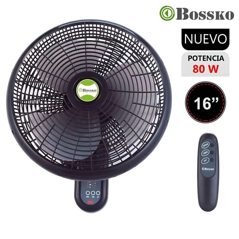 Ventilador de Pared con Control Remoto BK-8210PD