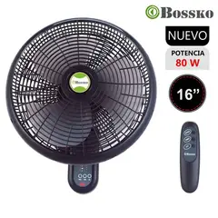 BOSSKO - Ventilador de Pared con Control Remoto BK-8210PD