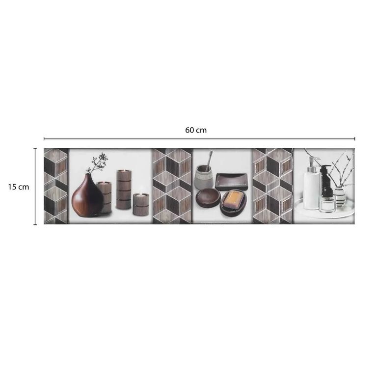 Decorado Listelo de cerámica Kaia 60x15cm - Caja 10 unidades
