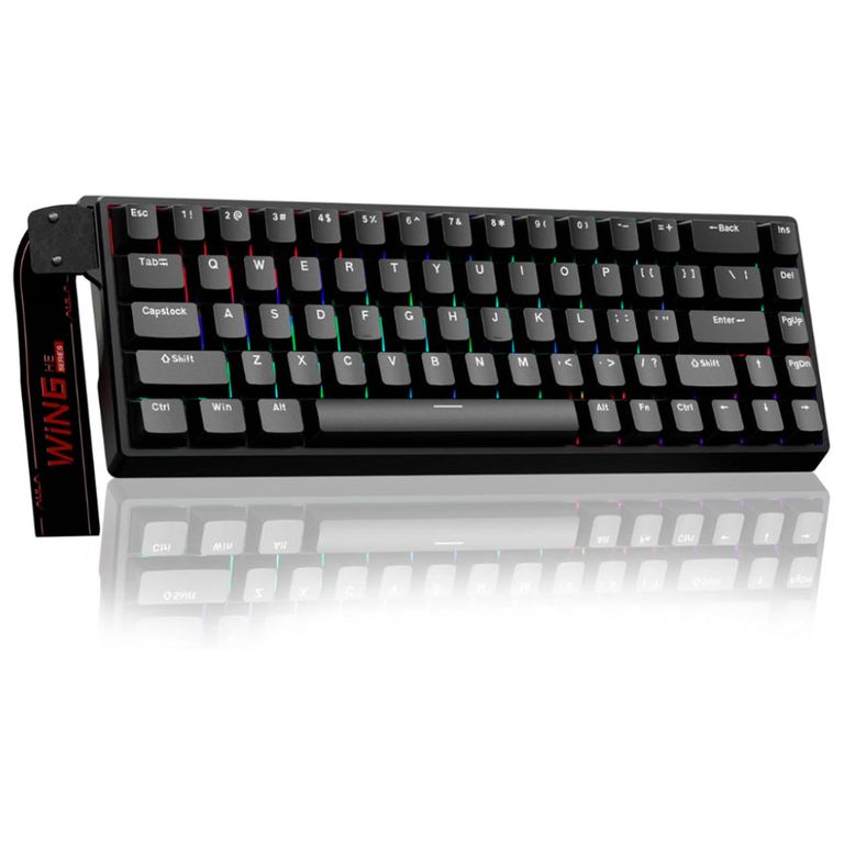 Teclado WIN68HE Cableado BLACK - GRAY WOOD MAGNETIC SWITCH