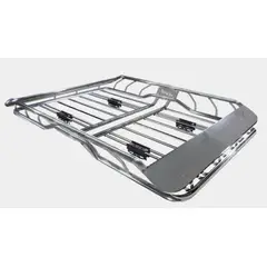 GENERICO - PARRILLA PARA VEHÍCULO DE ACERO INOXIDABLE COLOR PLOMO DE 140CM