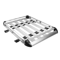 GENERICO - PARRILLA PARA VEHÍCULO MODELO CANASTA COLOR PLOMO DE 140CM